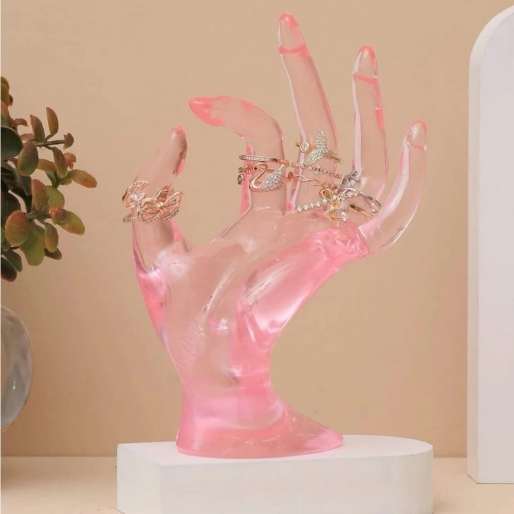 Transparent Hand Jewelry Organizer 💎